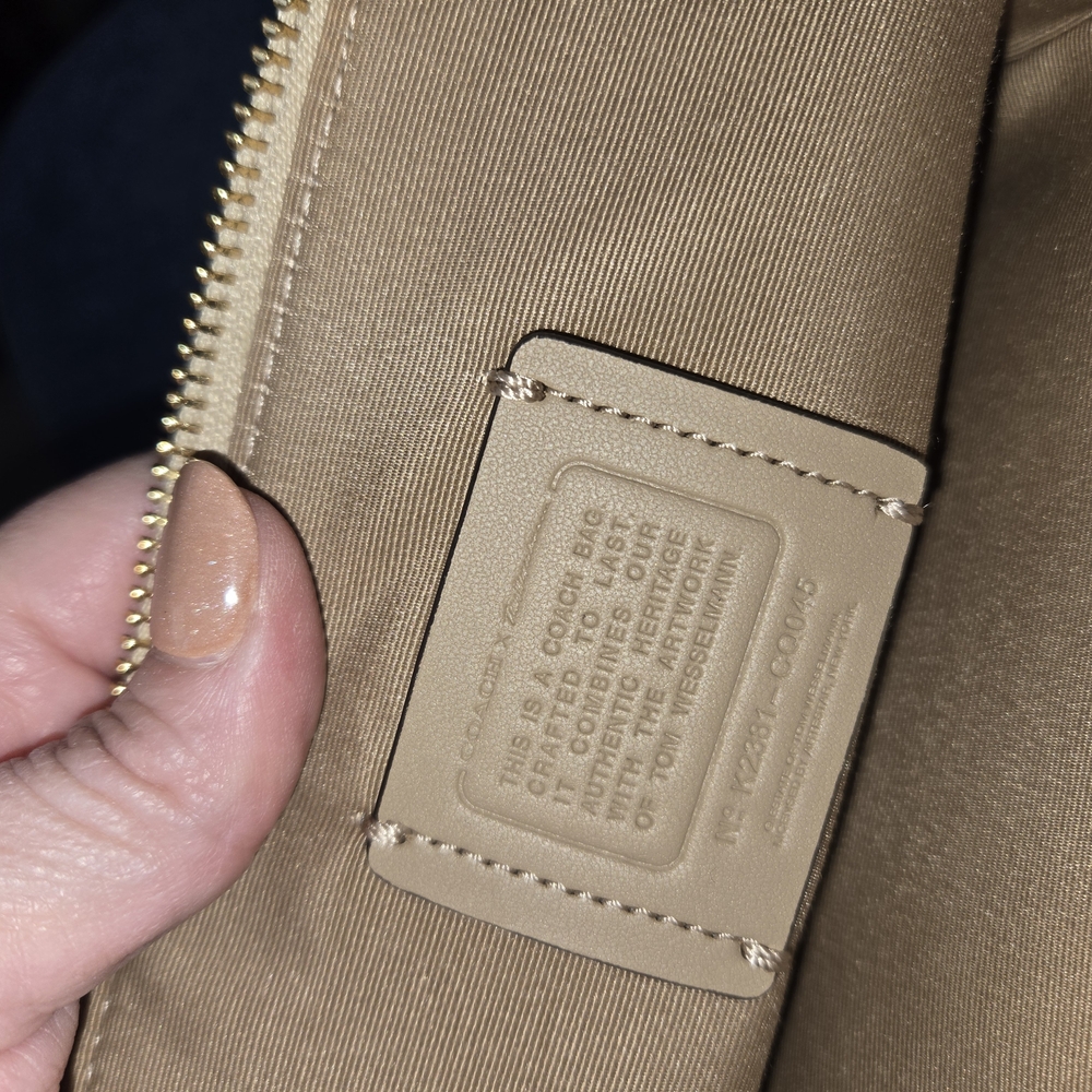 Coach Cream and Black Crossbody Bag - Picture 5 of 7